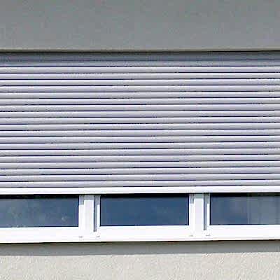 window with roller shutter