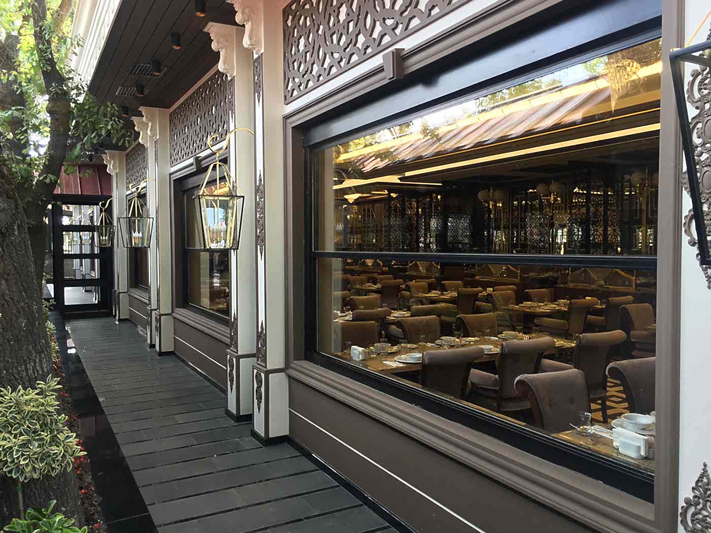 Restoran için giyotin cam